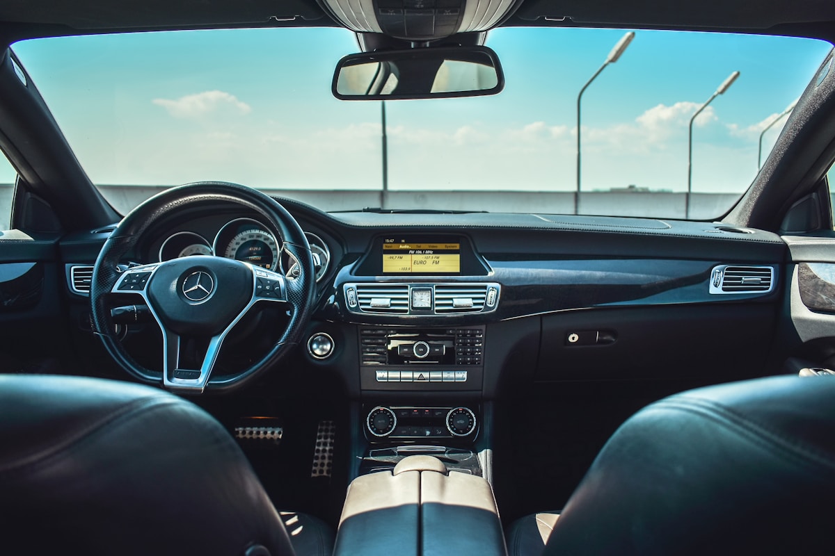 Luxury car interior